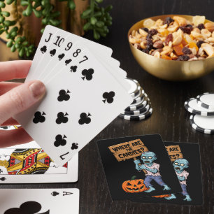 Jeu De Cartes Halloween Humour Zombie Bonbons
