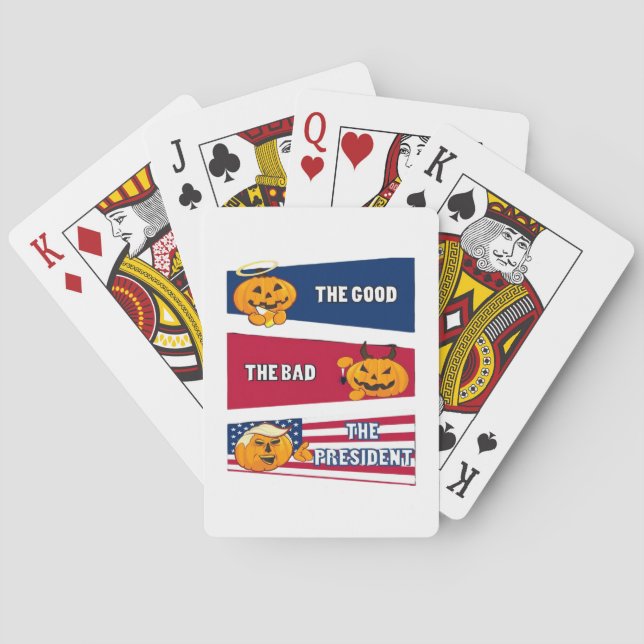 Jeu De Cartes Halloween le président Trumpkin (dos)