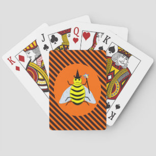 Jeu De Cartes Halloween Magic Bee Witch Orange et Black Stripes
