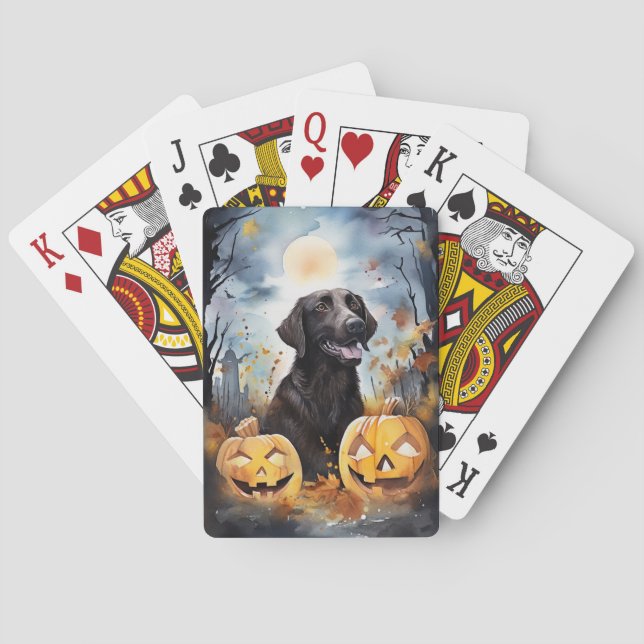Jeu De Cartes Halloween Nouvelle-Écosse avec la peur Citrouille (dos)