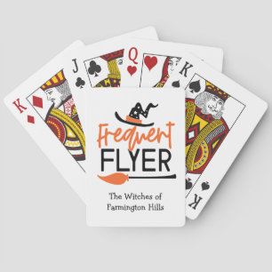 Jeu De Cartes Halloween Orange et Black Funny Playing Cartes
