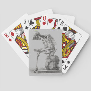 Jeu De Cartes Halloween squelette assis anatomie