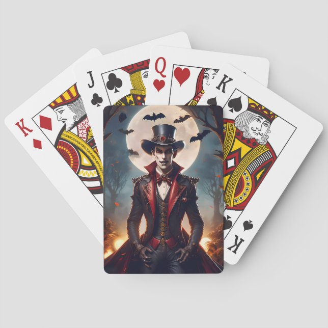 Jeu De Cartes Halloween Steampunk Gothique Zombie Vampire (dos)