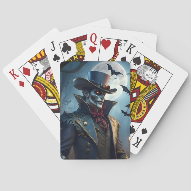 Jeu De Cartes Halloween Steampunk Southern Gentleman Zombie (dos)