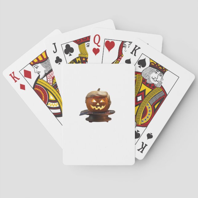 Jeu De Cartes Halloween, Trumpkin Citrouille, Rendre Halloween g (dos)