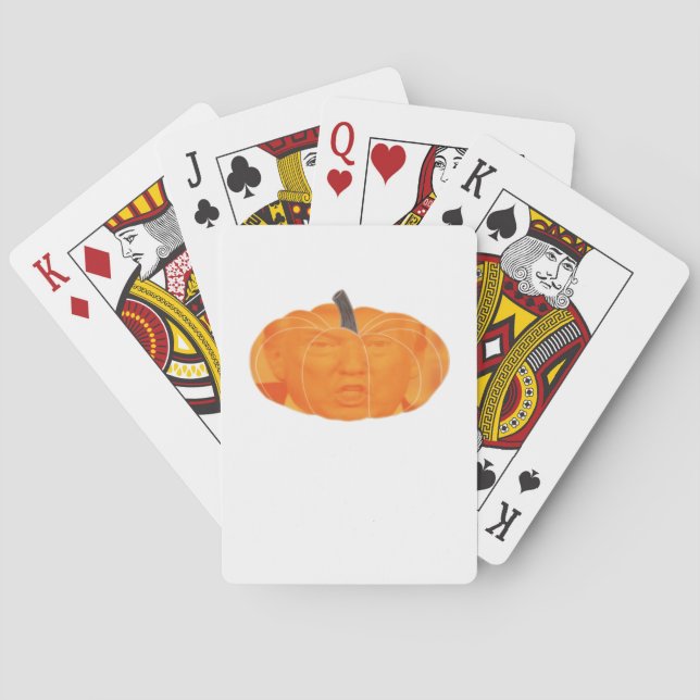 Jeu De Cartes Halloween Trumpkin extra classique (dos)