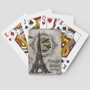 Jeu De Cartes Halloween vintage français moderne tour Eiffel