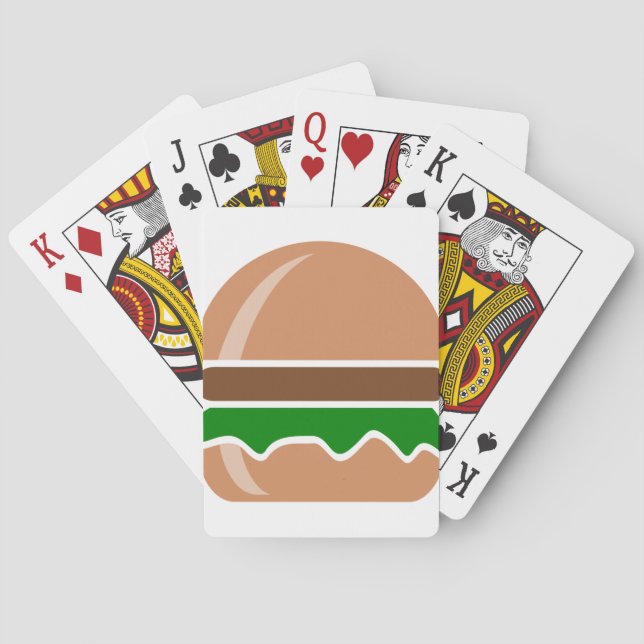 Jeu De Cartes Hamburger restauration rapide un sandwich (dos)