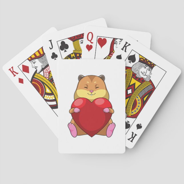 Jeu De Cartes Hamster au coeur (dos)