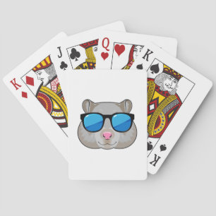Jeu De Cartes Hamster avec lunettes de soleil