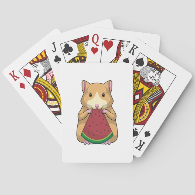 Jeu De Cartes Hamster with Watermelon (dos)