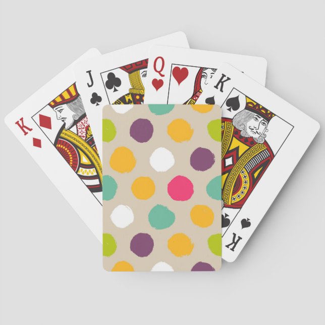 Jeu De Cartes Hand-drawn polka dot pattern (dos)