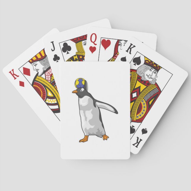 Jeu De Cartes Handball joueur de pingouin Handball (dos)