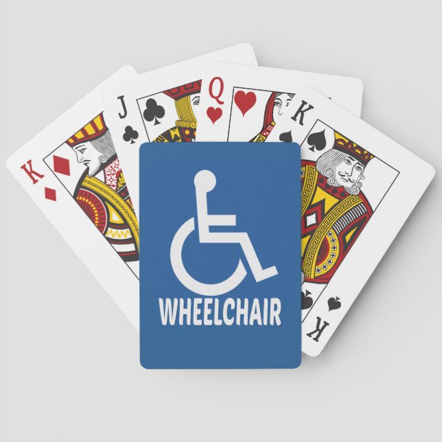 Jeu De Cartes Handicap Fauteuil roulant (dos)