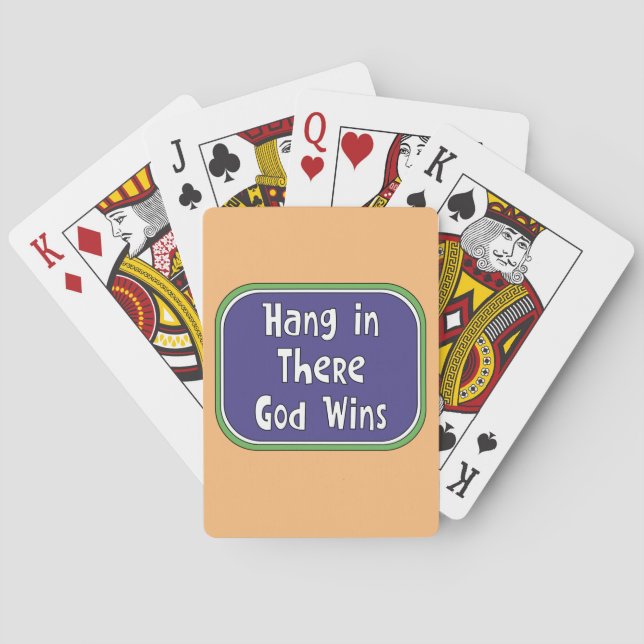 Jeu De Cartes Hang in There - Dieu gagne (dos)