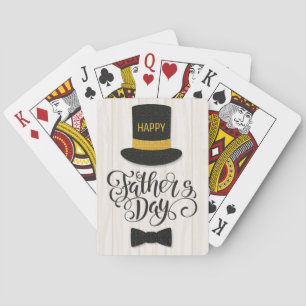 Jeu De Cartes "Happy Fête des pères" Top Hat Jouer des cartes