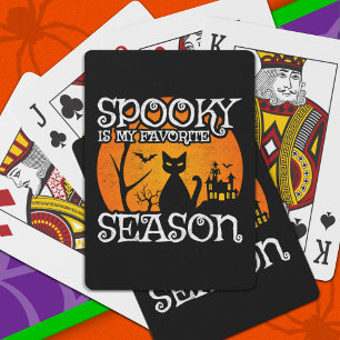 Jeu De Cartes Happy Halloween Chat noir saison Éffrayante Funny