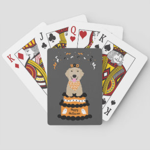 Jeu De Cartes Happy Halloween Golden Retriever Éffrayant Ghost B