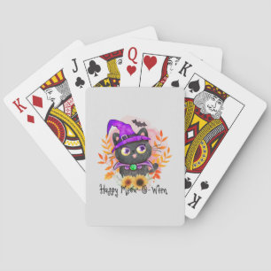 Jeu De Cartes Happy Meow-o-ween -Chat Sorcière Noire