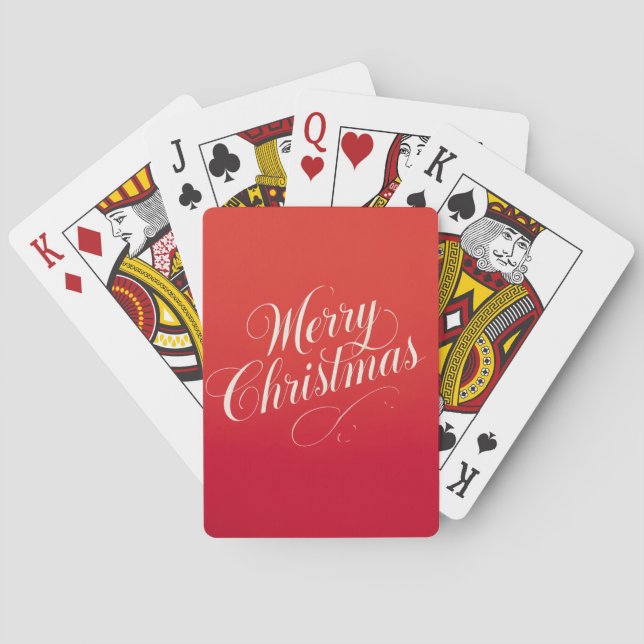 Jeu De Cartes Happy New Year Merry Christmas Holiday Season (dos)