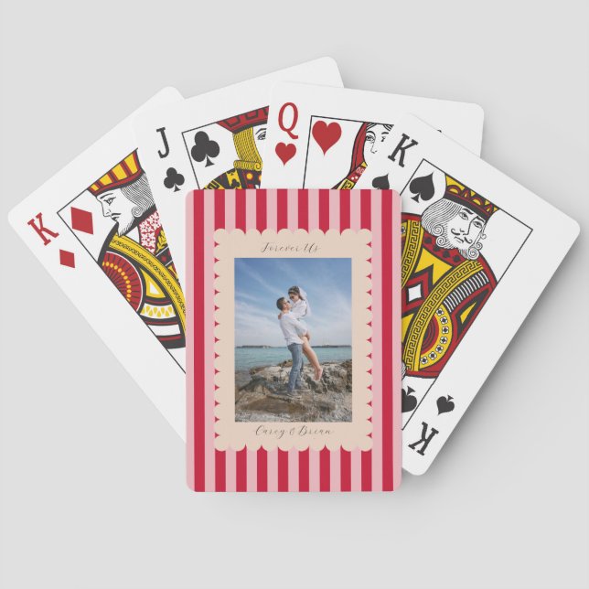 Jeu De Cartes Happy Valentine's Day Custom Photograph Modern (dos)