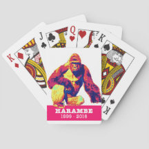 Harambe Jouer aux cartes