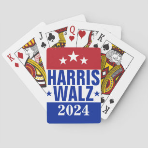 Jeu De Cartes Harris Walz 2024 Campagne Rouge Bleu