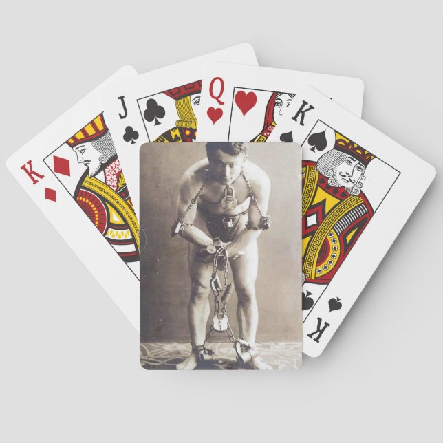 Jeu De Cartes Harry Houdinin en chaîne (dos)