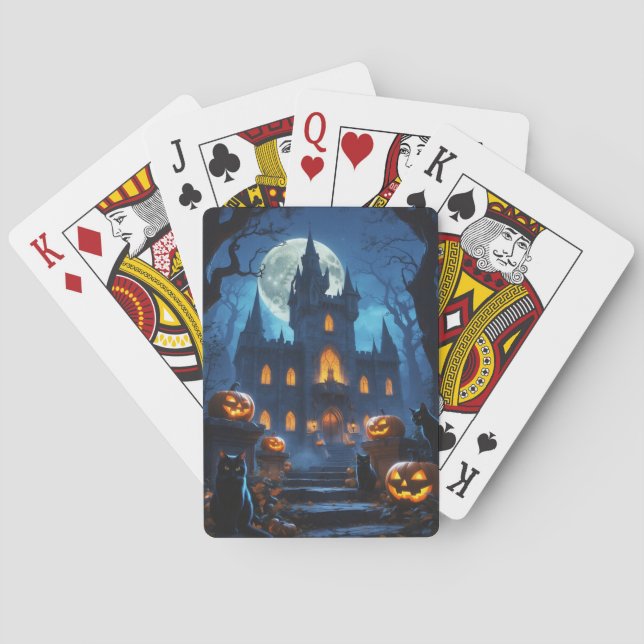 Jeu De Cartes Haunted Moonlight Castle Playing Cards (dos)