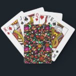 Jeu De Cartes Haut<br><div class="desc">Jolie texture florale colorée vintage</div>