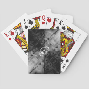 Jeu De Cartes Haut-parleur de musique noir et blanc