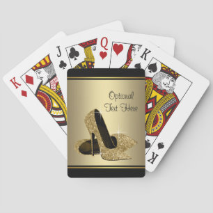 Jeu De Cartes Haut talons noir et or
