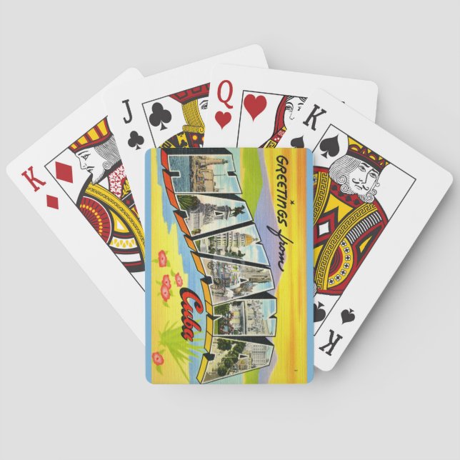 Jeu De Cartes  Havana Cuba Postcard Playing Cards (dos)