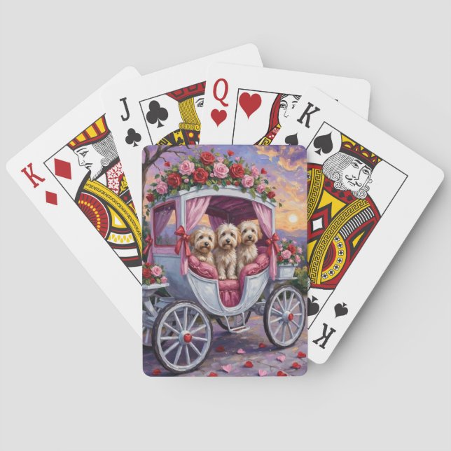 Jeu De Cartes Havanese Dog Valentine's Day  (dos)