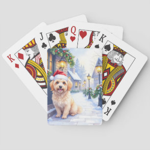 Jeu De Cartes Havanese Marche Village enneigé Chapeau de Père No