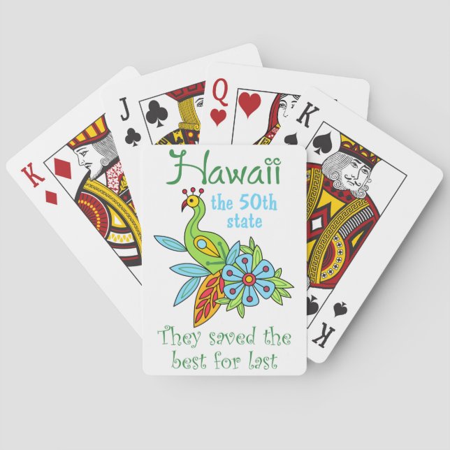Jeu De Cartes Hawaii (dos)