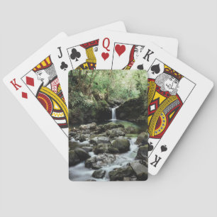 Jeu De Cartes Hawaii, Maui, Une cascade se jette dans la piscine