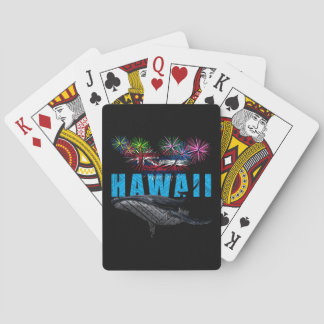 JEU DE CARTES HAWAII NYE TRIBAL POLYNÉSIEN HUMPBACK FEU