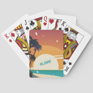 Jeu De Cartes Hawaiian/Aloha/Tropical/plage