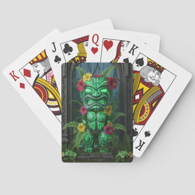 Jeu De Cartes Hawaiian Tiki God Playing Cards (dos)