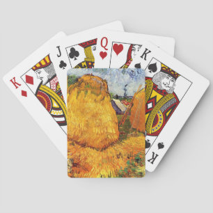 Jeu De Cartes Haystacks en Provence par Van Gogh.