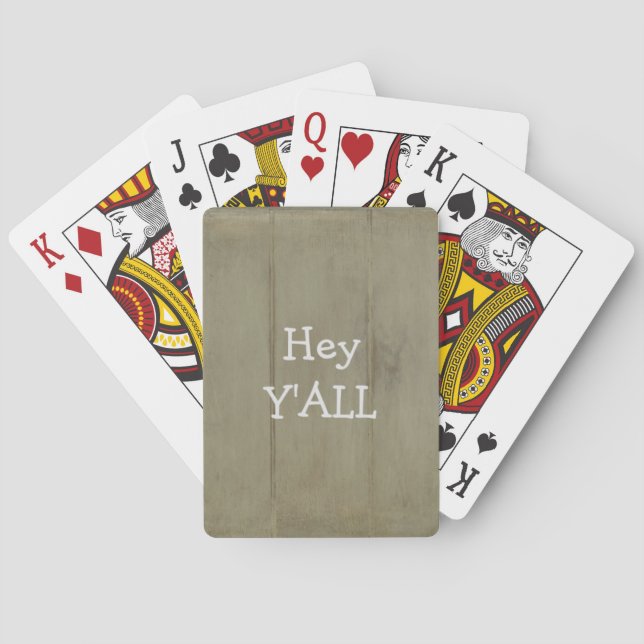 Jeu De Cartes Hé TOUT LE MONDE Bois Rustique (dos)
