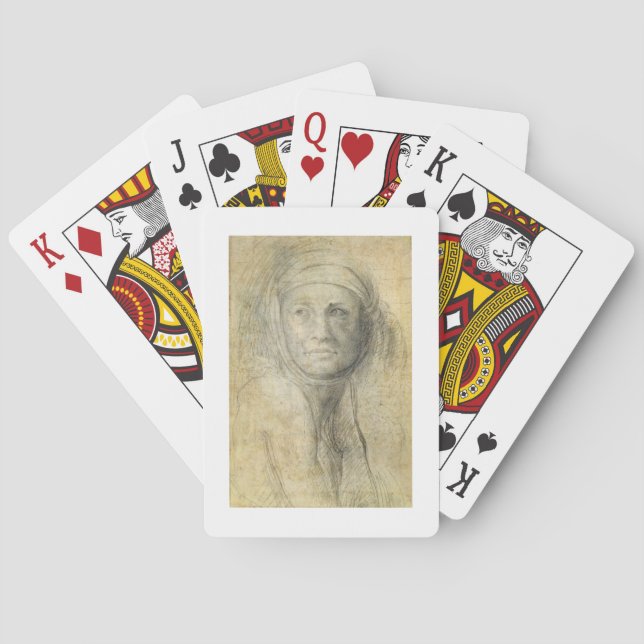 Jeu De Cartes Head of a Woman (dos)