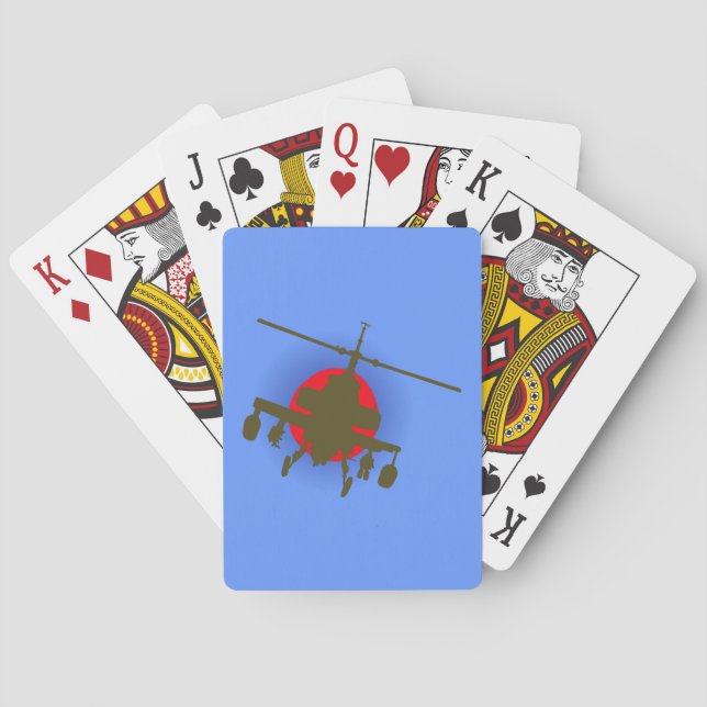 Jeu De Cartes hélicoptère de combat Kampfhubschrauber (dos)