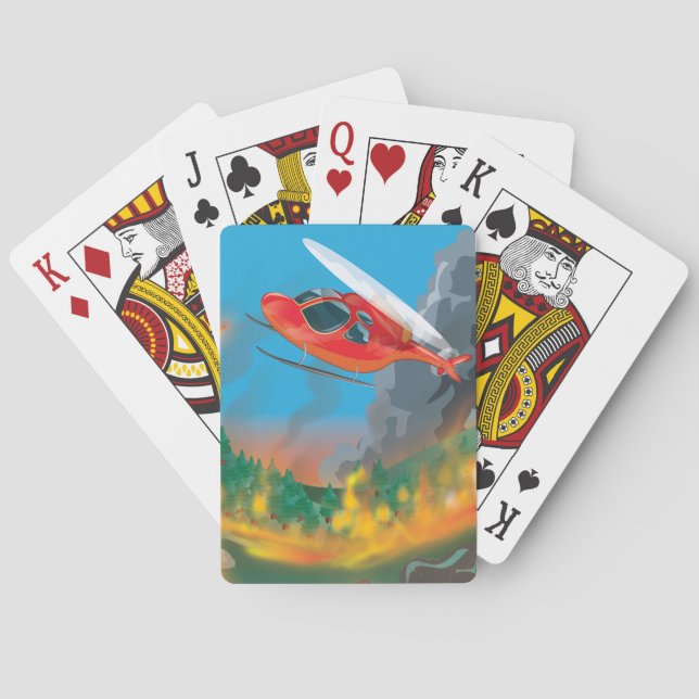 Jeu De Cartes Hélicoptère de sauvetage (dos)
