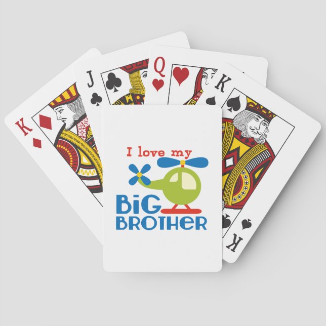 Jeu De Cartes Hélicoptère J'aime mon Big Brother (dos)