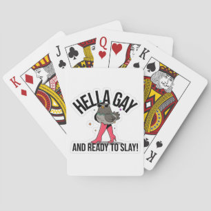 Jeu De Cartes Hella Gay et prête à jouer Drôle LGBTQ
