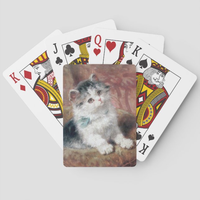 Jeu De Cartes Henriette Ronner Knip Kitten Peinture (dos)