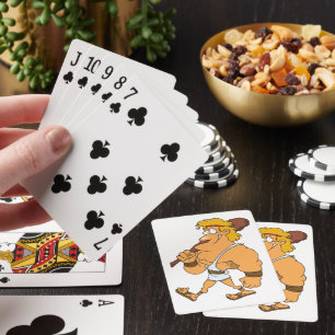 Jeu De Cartes Hercules Une Personne Forte Jouant Aux Cartes