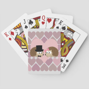Jeu De Cartes Hérisson Amour avec les Coeurs